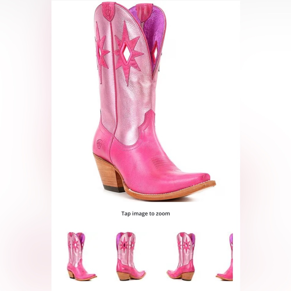 Ariat Starlight metallic leather boots, 8